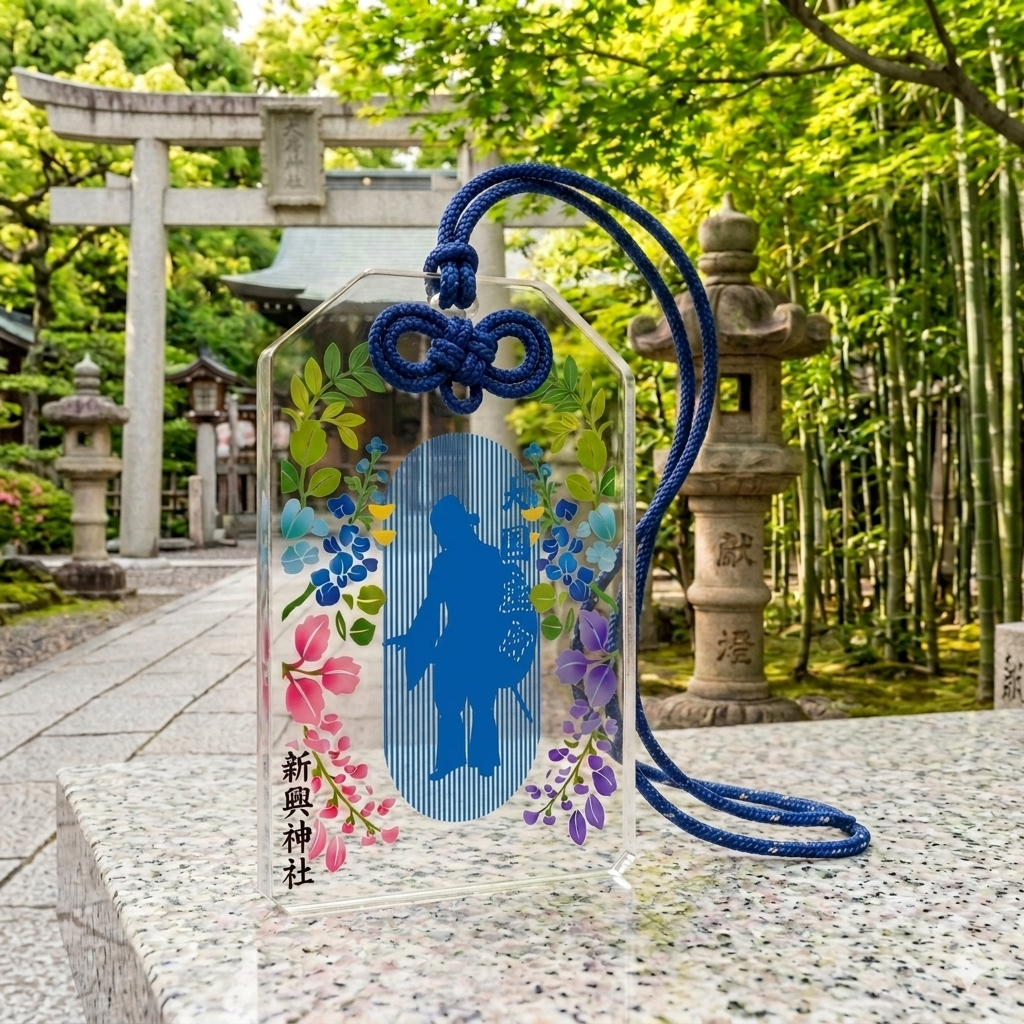 アクリルお守り（青）絵柄B